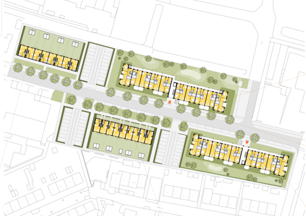 Plattegrond project Koningin Julianastraat