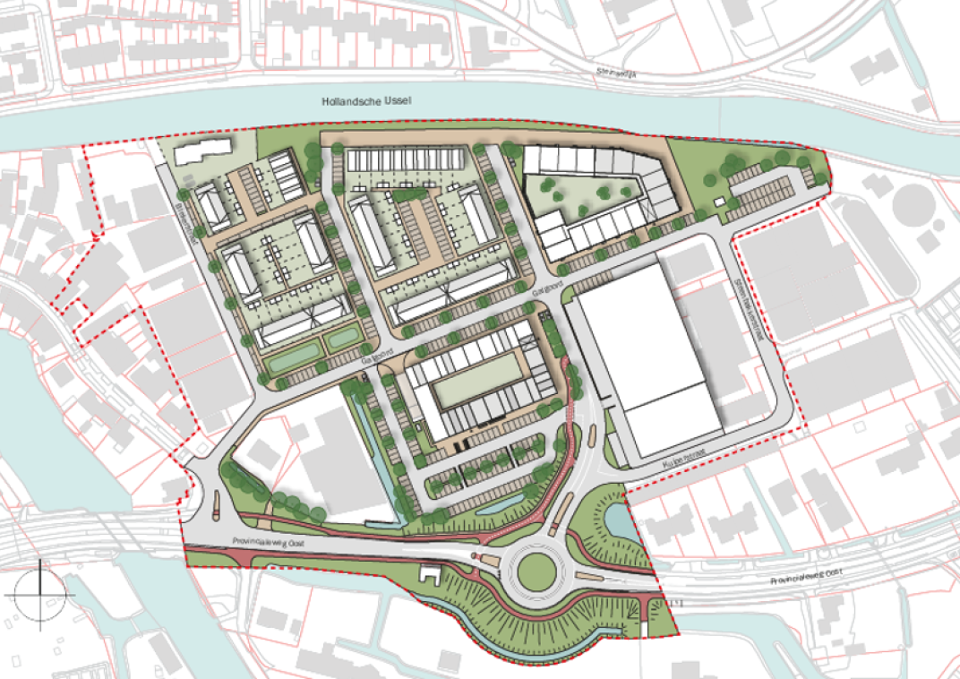 Stedenbouwkundig plan (versie 17 november 2022) bij het ontwerpbestemmingsplan De Kleine Betuwe.