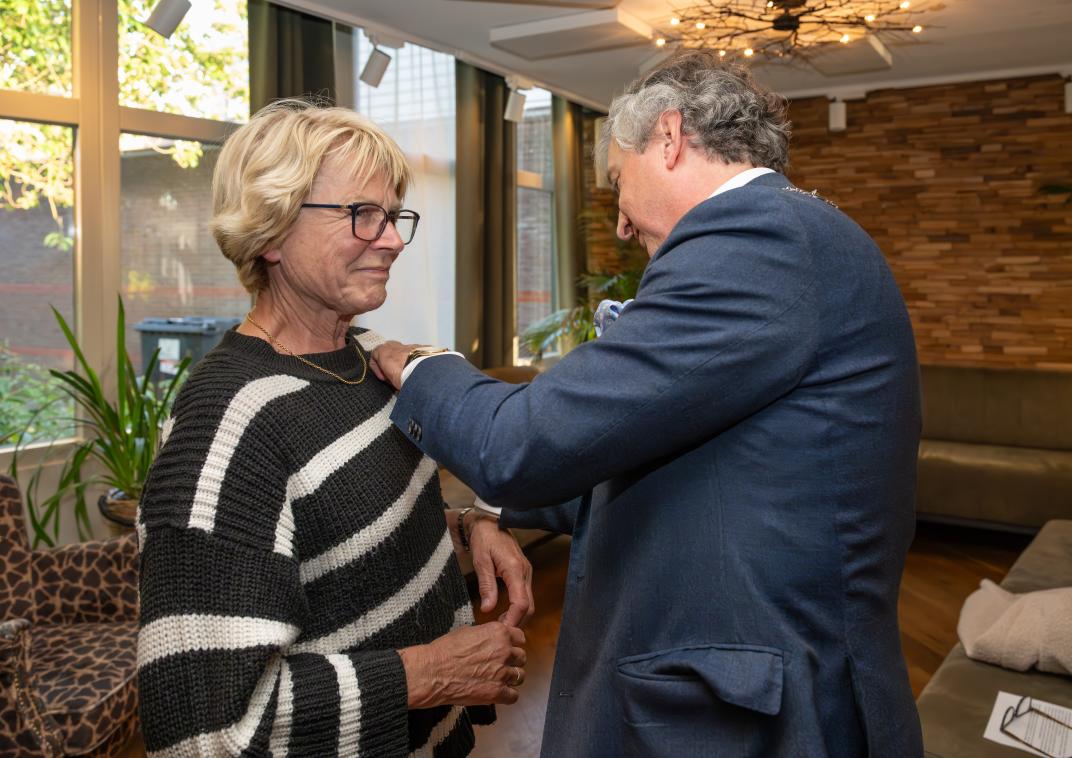 Maria de Goeij-Kroft benoemd tot Lid in de Orde van Oranje-Nassau