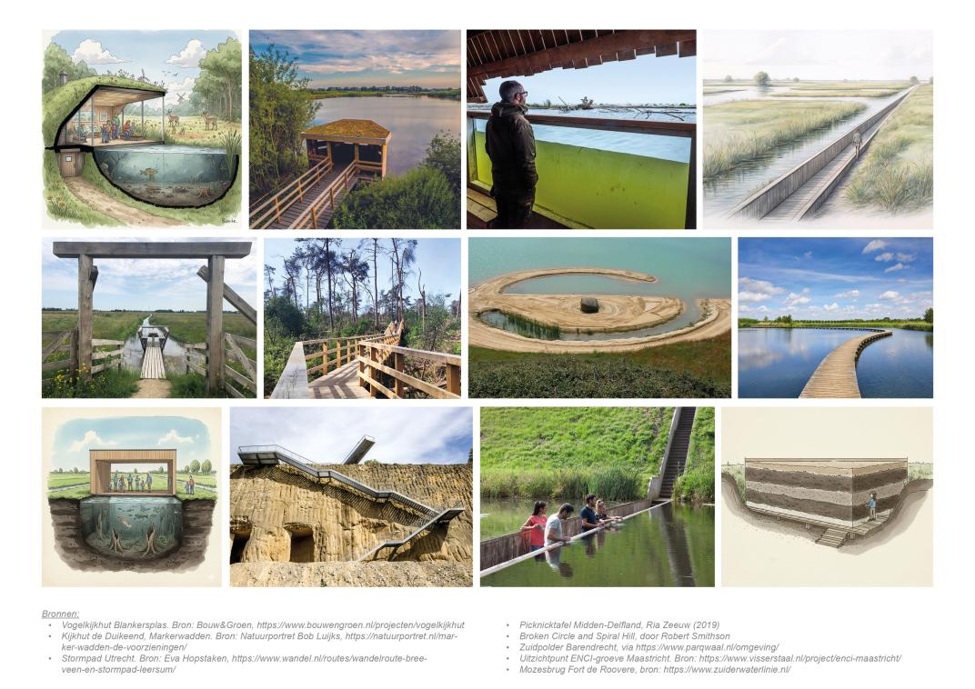 Inspiratiebeelden natuurbelevingspunt Krimpenerhout