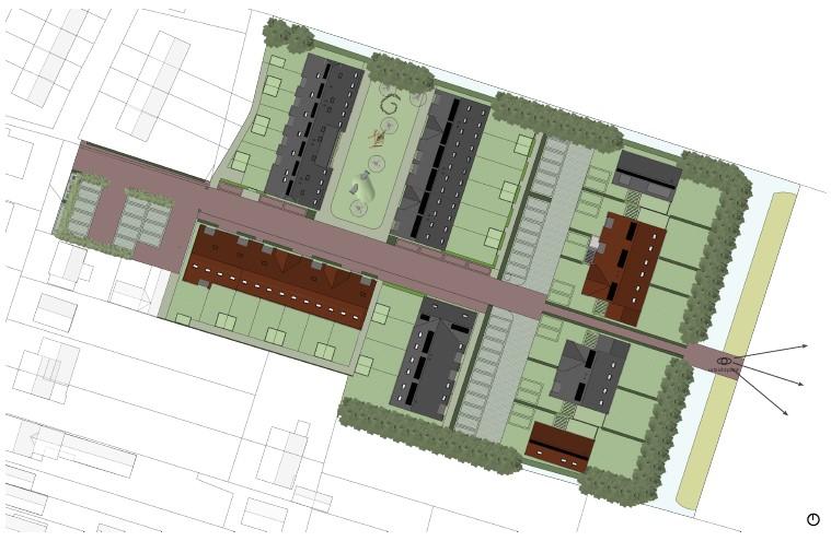 Plattegrond van de woningen IJsselgaarde.