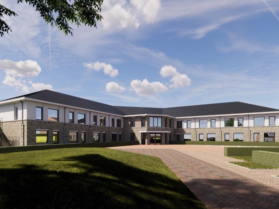 Impressie van de nieuwe zorglocatie voor Gemiva op het AZS-terrein.