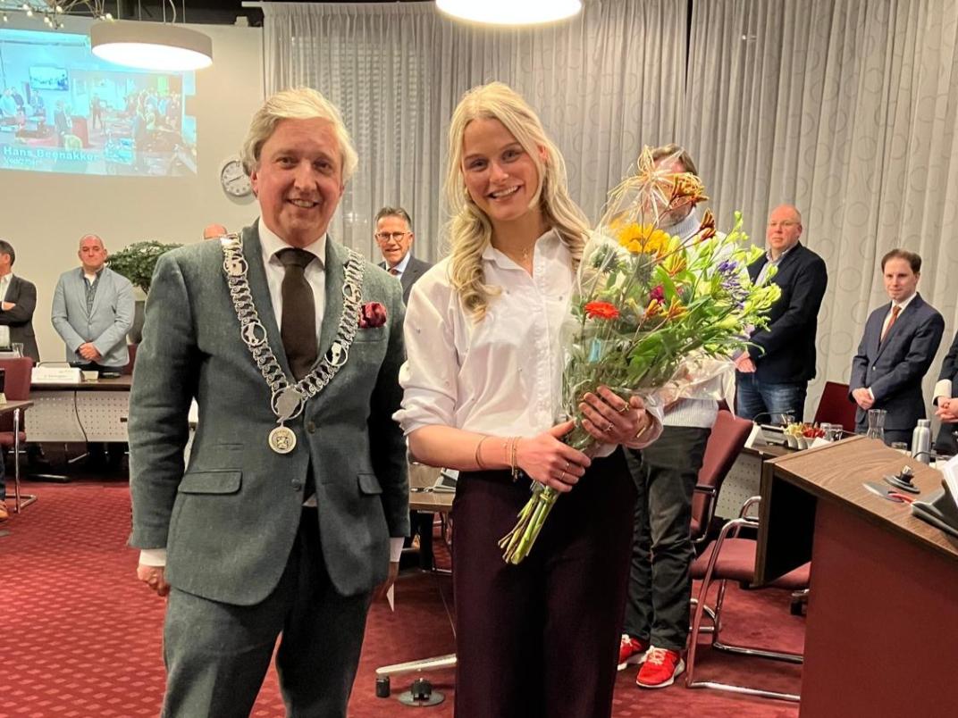 Benoeming raadslid Anouk van den Heuvel