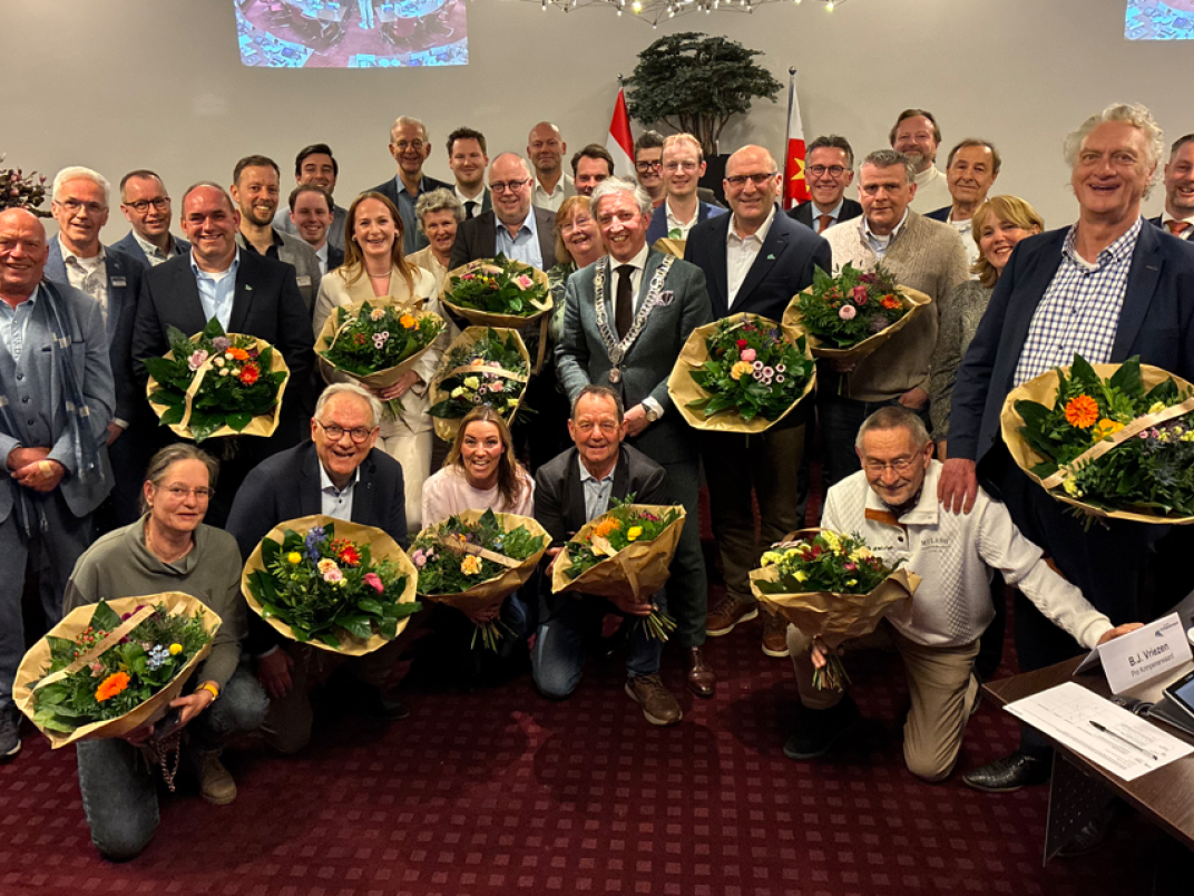 Afscheid vertrekkende raadsleden