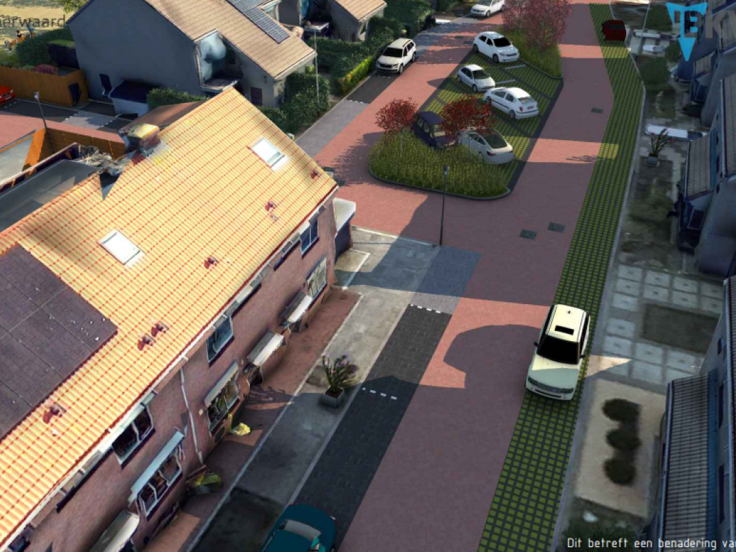 Zernikelaan ter hoogte van huisnummer 55.